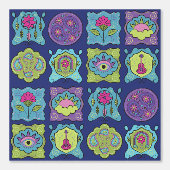 Papier Peint Joyau Whimsical Tons Main dessiné Cadres Boho (Recto)