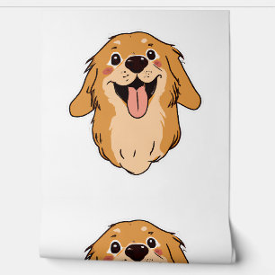 Papier Peint Joyeux Golden Retriever Amoureux des chiens Puppy