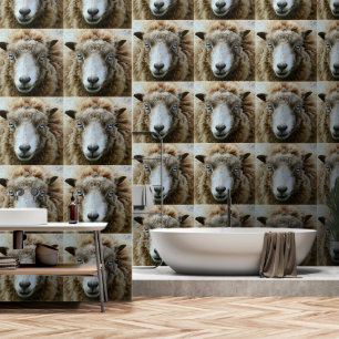 Papier Peint Joyeux mouton drôle