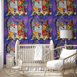 Papier Peint Joyeux Noël Gnome Couple