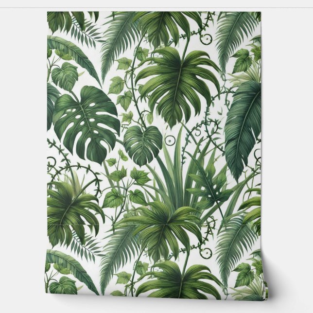 Papier Peint Jungle Tropical (Déroulement)