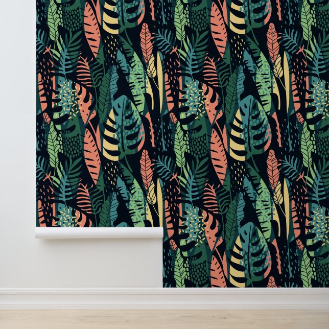 Papier Peint Jungle tropicale 10 (Application)