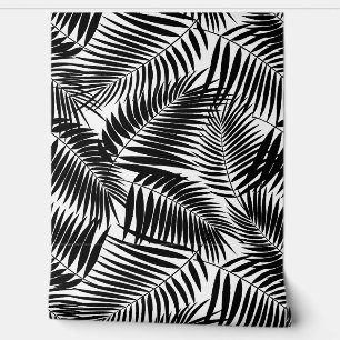 Papier Peint Kona Palms Hawaiian Tropical Leaf - Noir