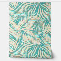 Kona Palms Hawaiian Tropical Leaf - Turquoise