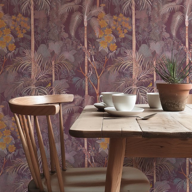 Papier Peint La jungle mystique de mauve (Créateur téléchargé)