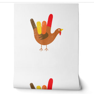 Papier Peint Langue des signes américaine Je t'aime Thanksgivin