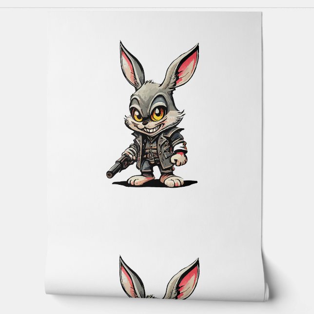 Papier Peint Lapin cool Steampunk, Lapin Gothique (Déroulement)