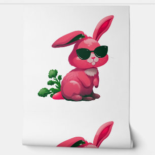 Papier Peint Lapin de Pâques face cool Rabin de Pâques