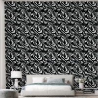 L'Art Abstrait De L'Op Noir Et Blanc,