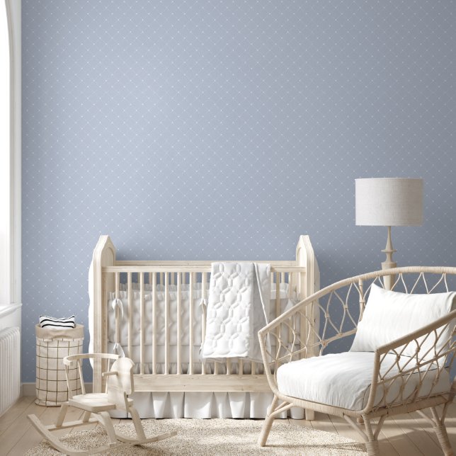 Papier Peint Lattice de diamant bleu clair (Enfants)