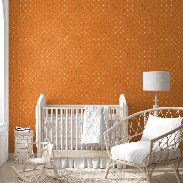 Papier Peint Lattice de diamant orange (Enfants)