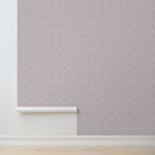 Papier Peint Lavande douce avec Damas blanc