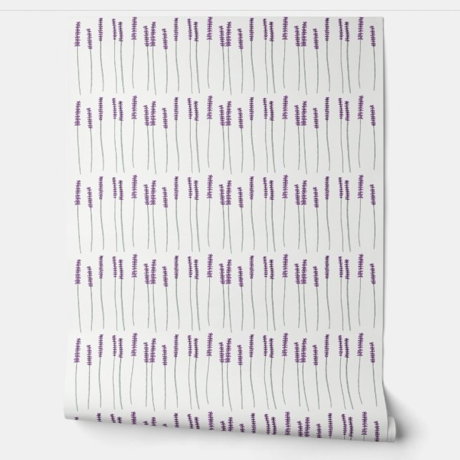 Papier Peint 🌿 Lavender Fields Wallpaper - by lilbowwie (Déroulement)