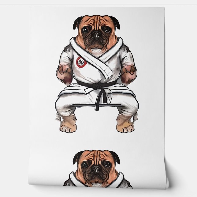 Papier Peint le chien connaît le karaté (Déroulement)