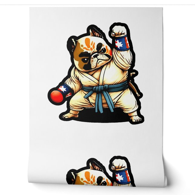 Papier Peint le chien connaît le karaté (Déroulement)
