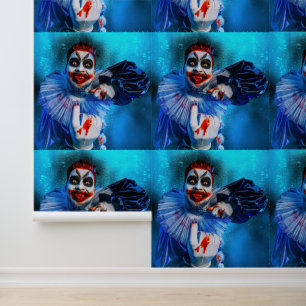 Papier Peint Le clown sinistre d'Halloween de SlipperyJoe endui