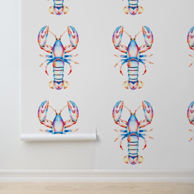 Papier Peint Le crabe côtier rouge et bleu (Application)