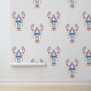 Papier Peint Le crabe côtier rouge et bleu