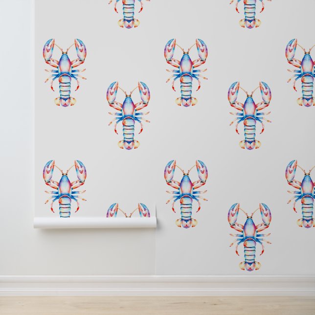 Papier Peint Le crabe côtier rouge et bleu (Application)