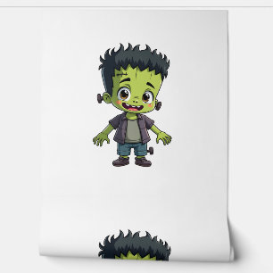 Papier Peint Le Monstre de Frankenstein - Caricature d'Hallowee