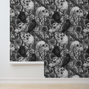 Papier Peint Le secret de Raven. Illustration gothique sombre e