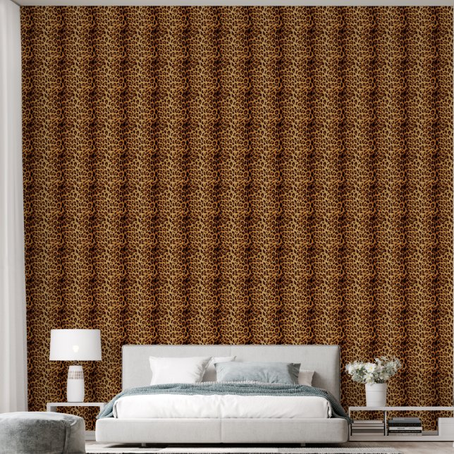 Papier Peint Léopard fourrure Imprimer Motif Cheetah (Chambre à coucher)