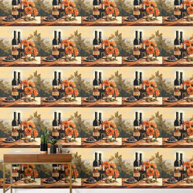 Papier Peint Les amateurs de vin (Couloir)