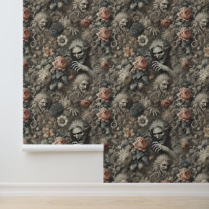 Papier Peint Les Gris - Décor victorien gothique