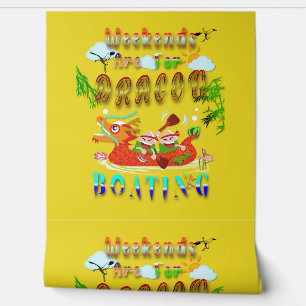 Papier Peint Les Week-ends Sont Pour Bateau Dragon