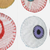 Papier Peint Les yeux arc-en-ciel brodés (Couture)