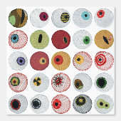 Papier Peint Les yeux arc-en-ciel brodés (Recto)