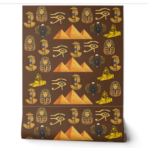 Papier Peint L'héritage du Pharaon : motifs antiques égyptiens