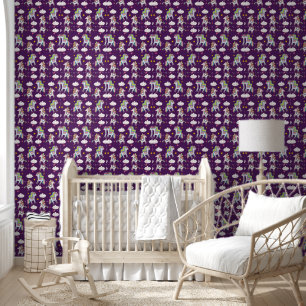 Papier Peint Licorne à motif drôle cheval magique