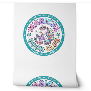Papier Peint Licorne Club de Livre Magique T-shirt Drôle Graphi
