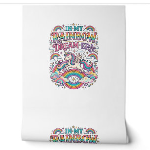 Papier Peint Licorne Dans Mon Rêve Arc-En-Ciel Ère Vêtements Co