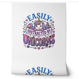 Papier Peint Licorne facilement distrait par la publicité de li