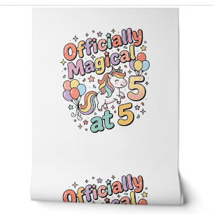 Papier Peint Licorne officiellement magique à 5 conceptions bla
