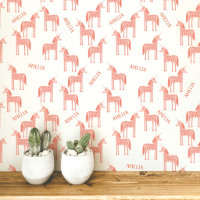 Licorne personnalisée rose