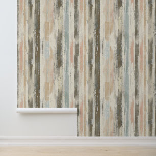 Papier Peint Lignes artistiques croisées verticales encre de co