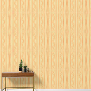 Papier Peint Lignes orange sur arrière - plan jaune