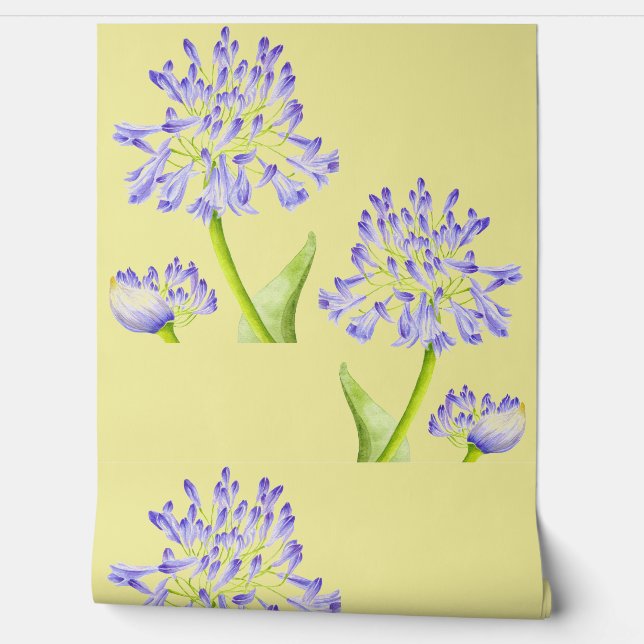 Papier Peint Lily du Nil sur un  (Déroulement)