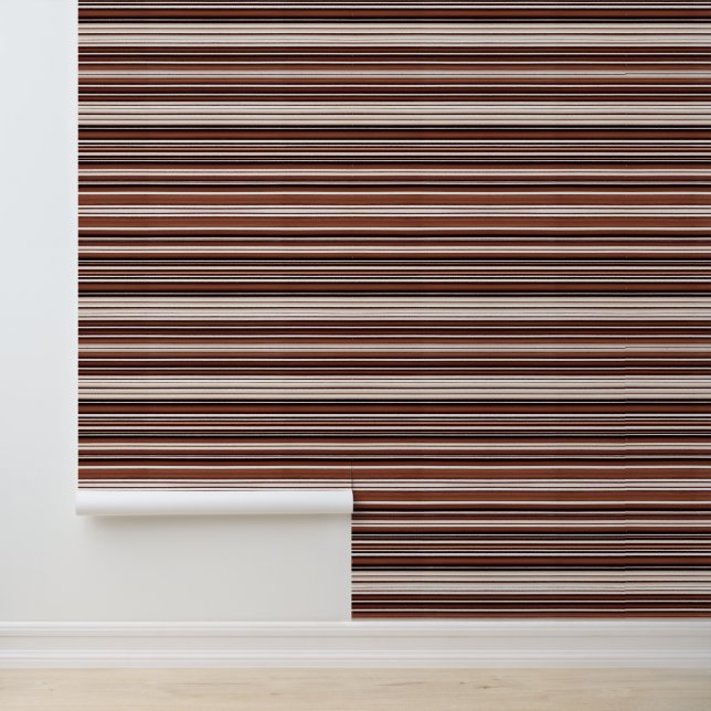 Papier Peint Linge Luxe Moderne Brown Blanc Texture Collection (Application)