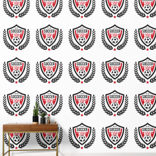Papier Peint Logo de soccer monogramme personnalisé
