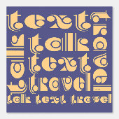 Papier Peint Logo Text Talk Travel (Recto)