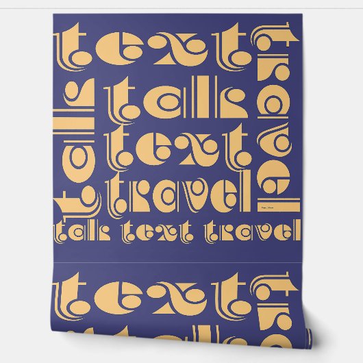 Papier Peint Logo Text Talk Travel (Déroulement)
