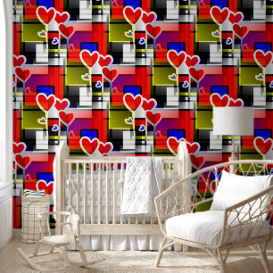 Papier Peint Love Hearts - Motif sans couture 10