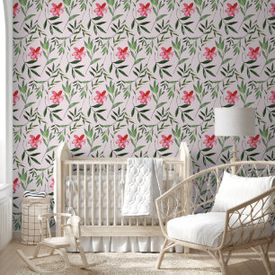 Papier Peint Lumière florale Whimsical et belle