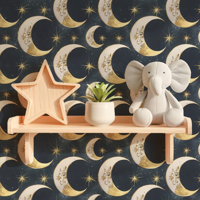 Papier Peint Lune et Étoiles Célestes (Créateur téléchargé)