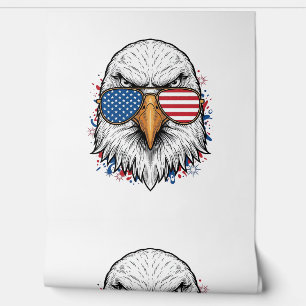 Papier Peint Lunettes de soleil aigle patriotique Vintage Vecto