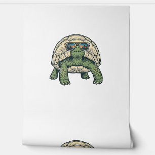 Papier Peint Lunettes de soleil tortue Vintage Vector Design_1